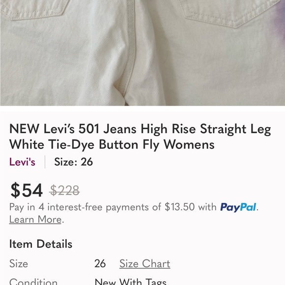 Levi’s 501 jeans NWT - Picture 11 of 11